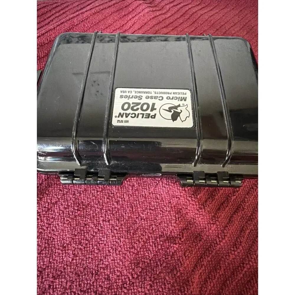 Pelican 1020 Watertight Hard Micro Case with Rubber Liner - Black USA Made